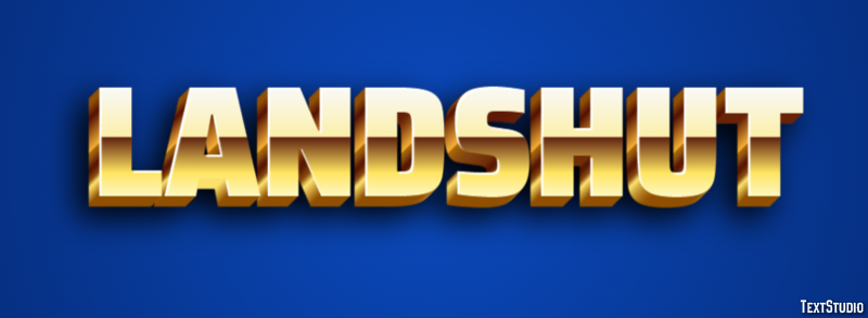 Landshut Text Effect