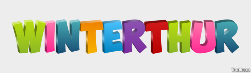 Winterthur Efeito de texto