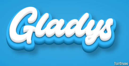 Gladys Text effect