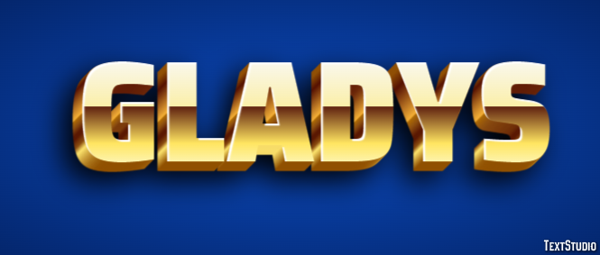 Gladys Text effect