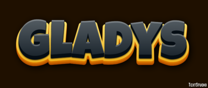 Gladys Text effect
