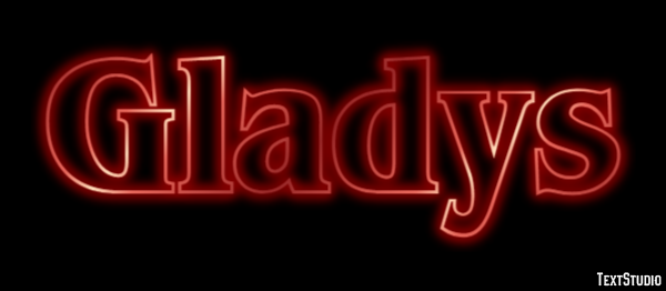 Gladys Text effect