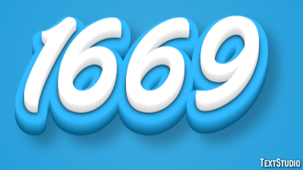 1669 Text Effect
