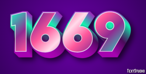 1669 Text Effect