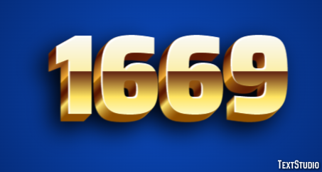 1669 Text Effect