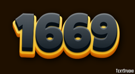 1669 Text Effect