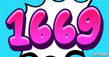 1669 Text Effect