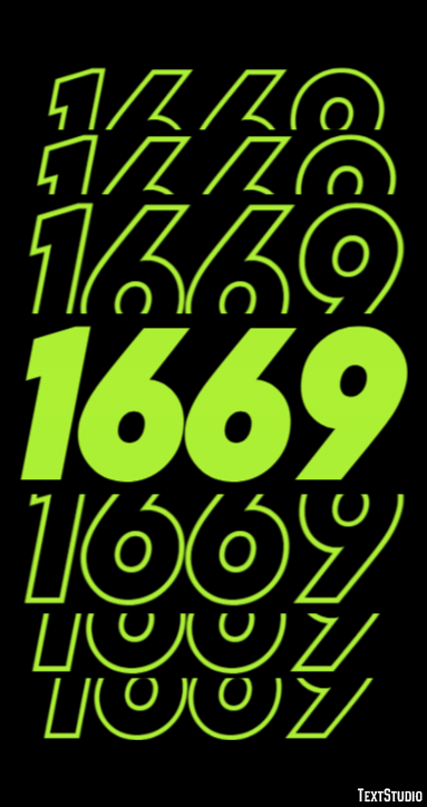1669 Text Effect