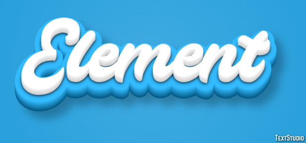 Element Efeito de texto