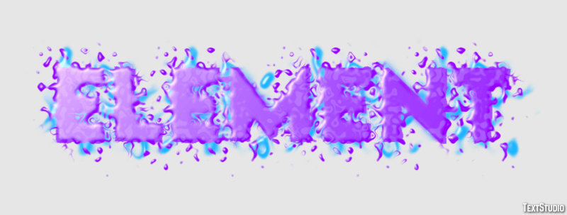 Element Efeito de texto
