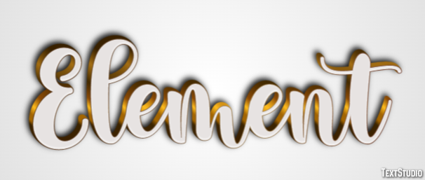 Element Efeito de texto