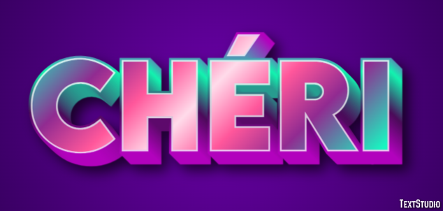 Chéri Text Effect