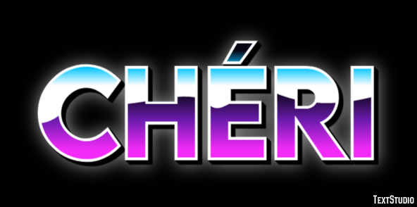 Chéri Texteffekt