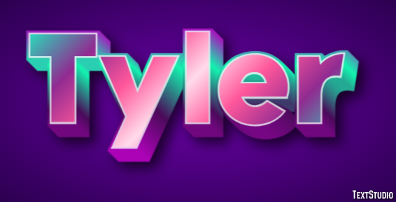 Tyler Text effect