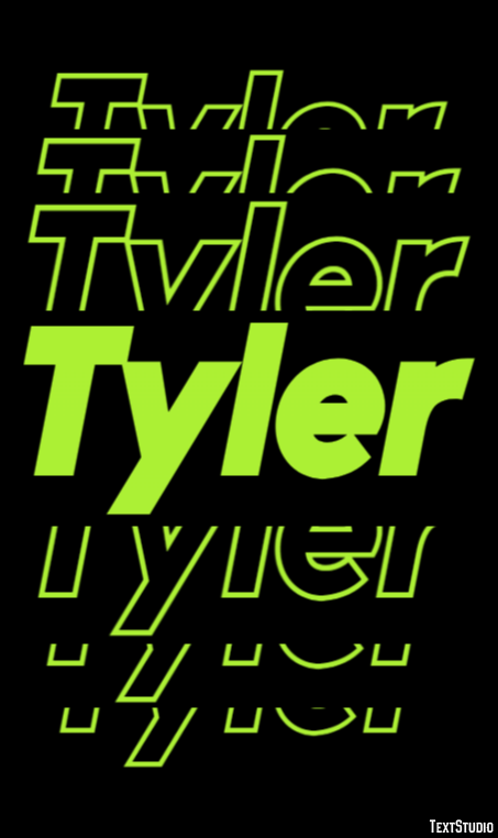 Tyler Text effect