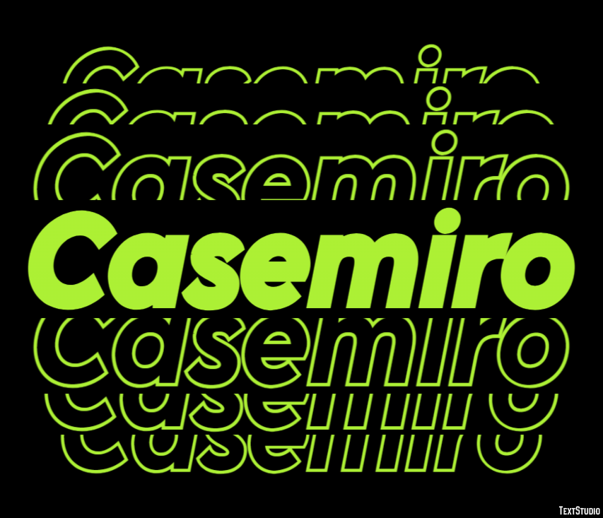Casemiro Text effect