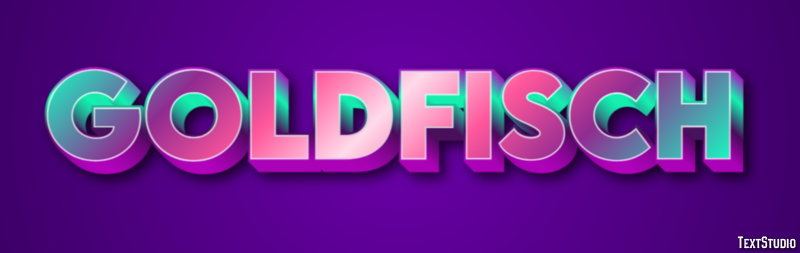 Goldfisch Texteffekt
