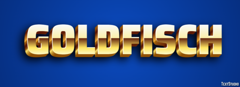 Goldfisch Efeito de texto