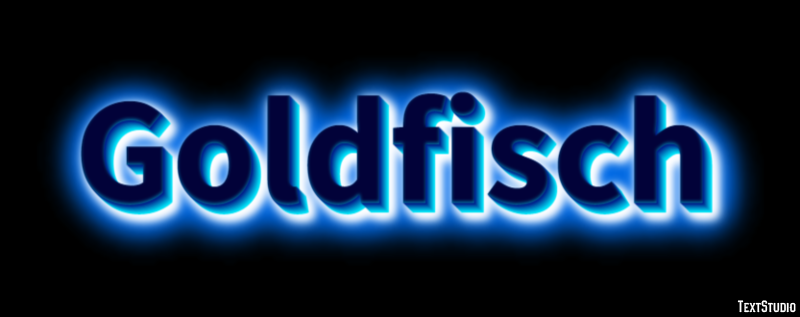 Goldfisch Texteffekt