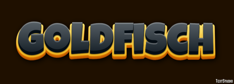 Goldfisch Efeito de texto