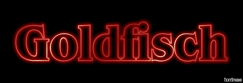 Goldfisch Efeito de texto