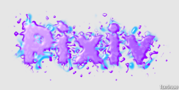 Pixiv Efeito de texto