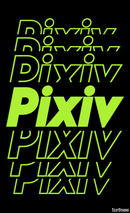 Pixiv Texteffekt