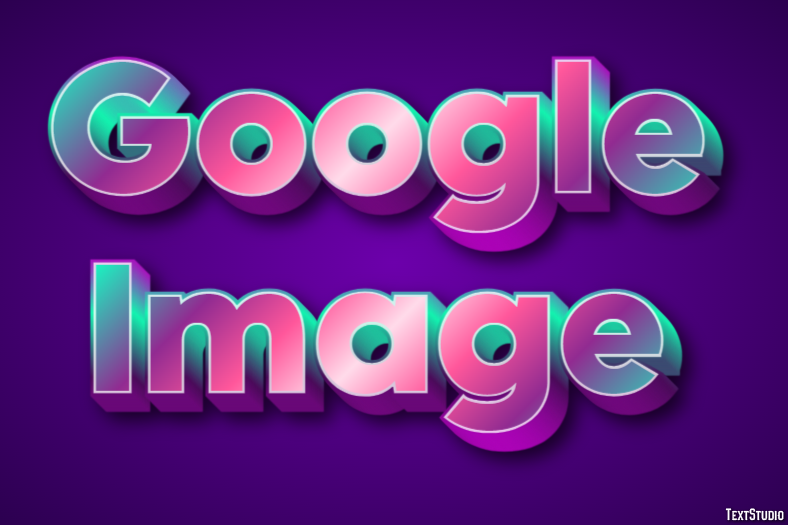 Google Image Tekst effect