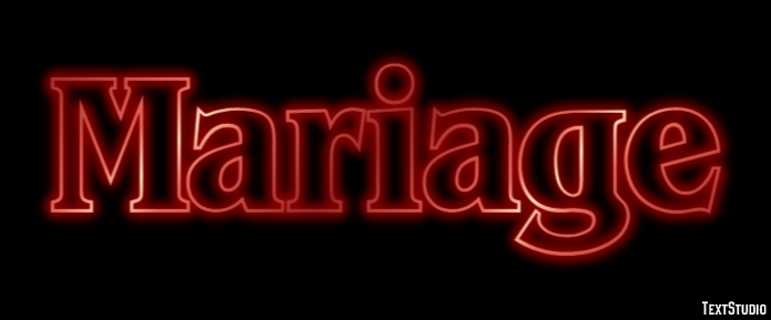 Mariage Effet de texte