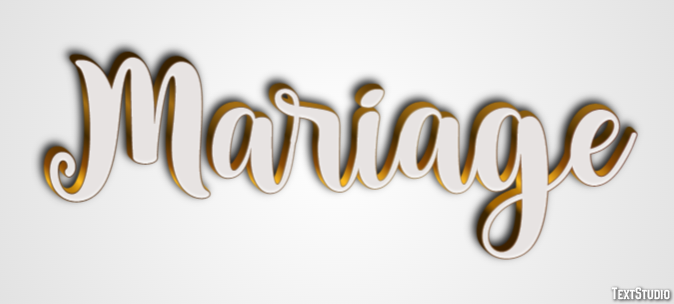 Mariage Effet de texte