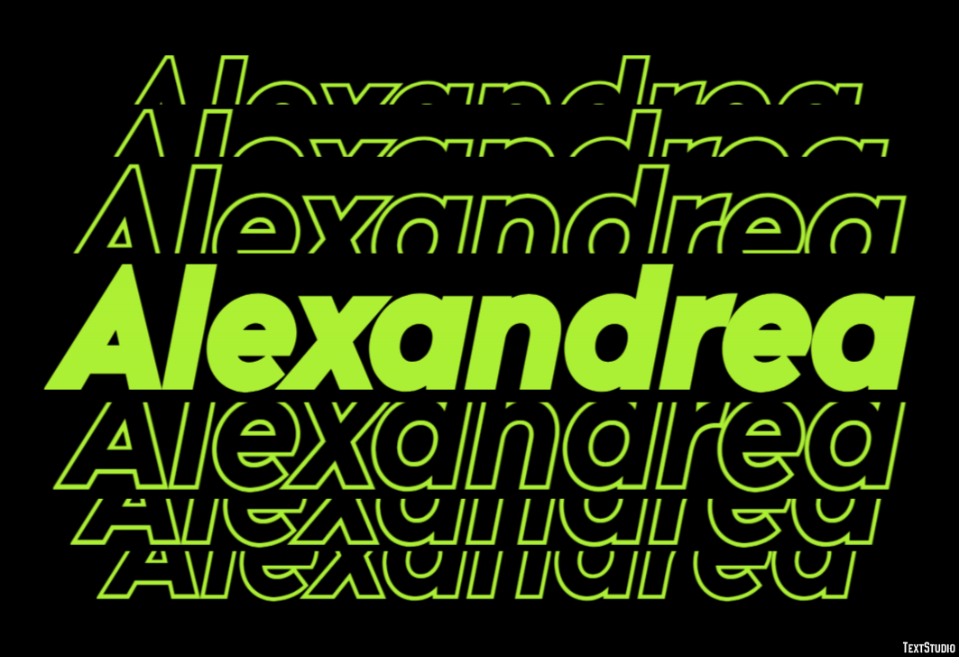 Alexandrea Efekt tekstowy