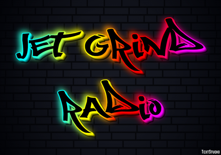 Jet Grind Radio Effetto testo