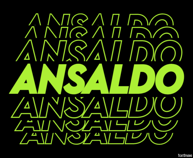 Ansaldo Efecto de texto