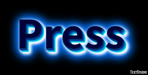 Press Text Effect
