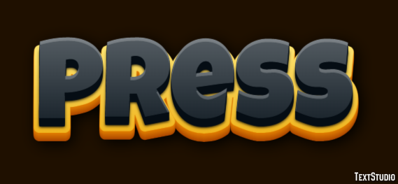 Press Text Effect