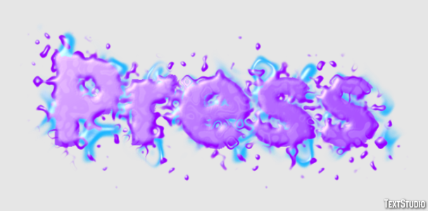 Press Text Effect