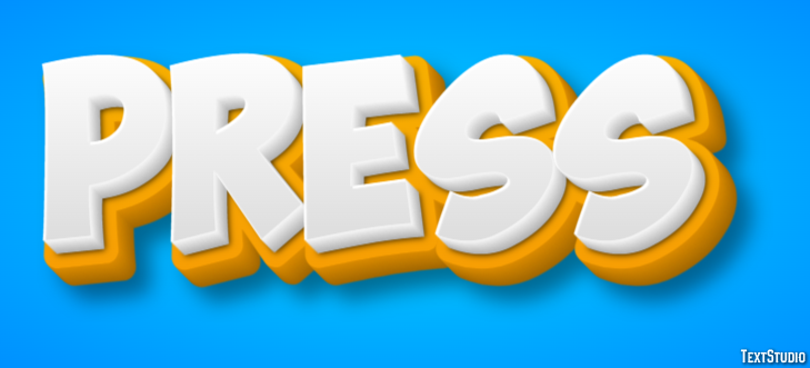 Press Text Effect