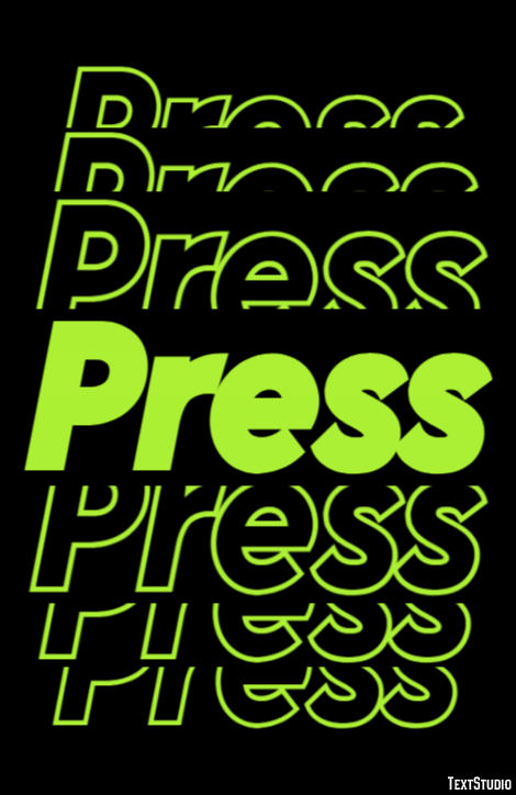 Press Text Effect