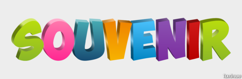 Souvenir Effet de texte