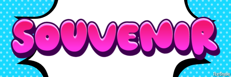 Souvenir Effet de texte