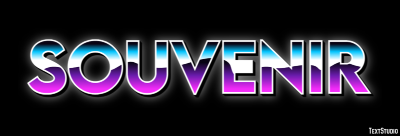 Souvenir Effet de texte