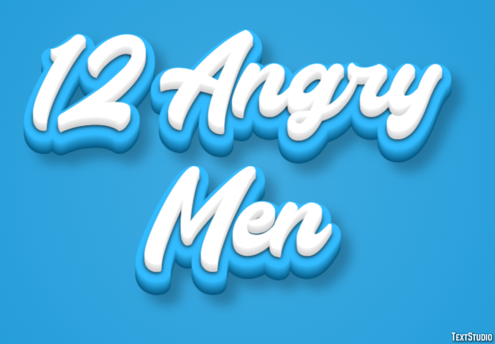 12 Angry Men Text effect