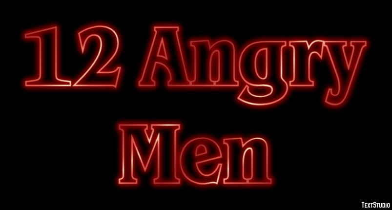12 Angry Men Text Effect