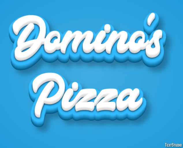 Domino’s Pizza Efecto de Texto