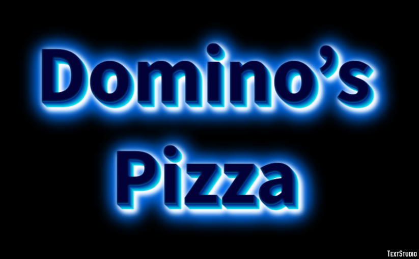 Domino’s Pizza Efecto de texto