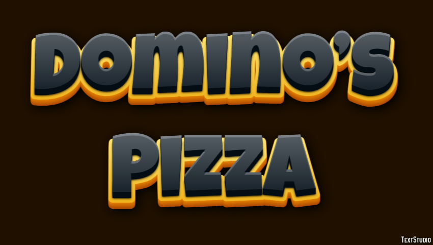 Domino’s Pizza Efecto de texto