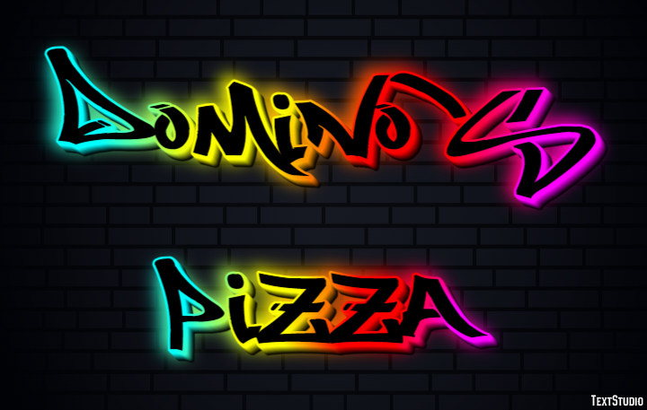 Domino’s Pizza Efecto de texto