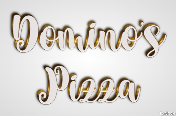Domino’s Pizza Efecto de texto