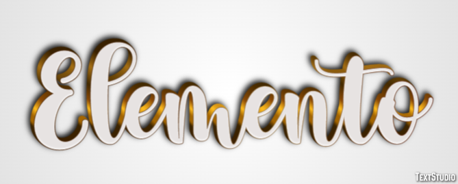 Elemento Efeito do texto