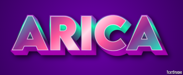Arica Efekt tekstowy
